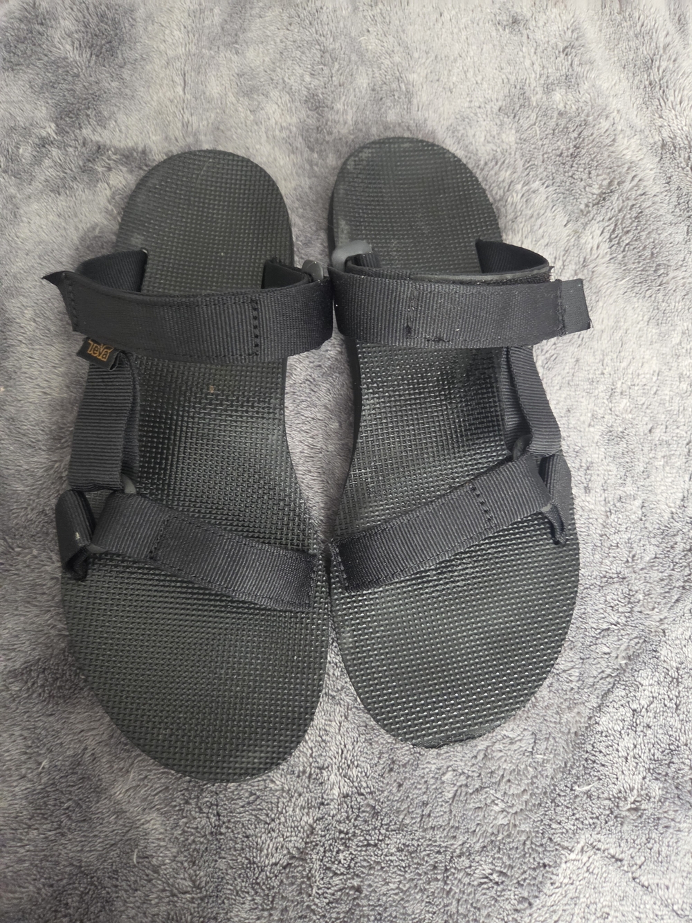 Teva Black Outdoor Strappy Sandals - Picture 4 of 6
